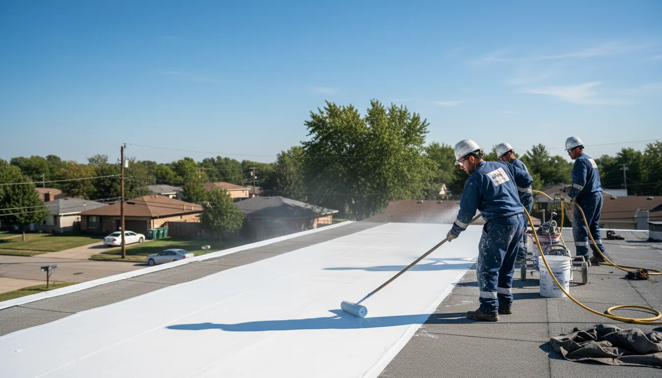 Commercial roof coating in Wallace, NC near me
